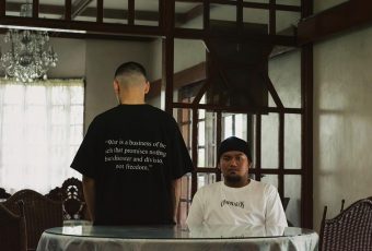 Omphalos’ debut clothing collections questions political authority through images