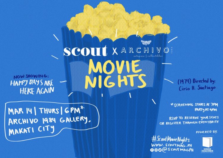 See a free film with us on Thursday at Scout Movie Nights