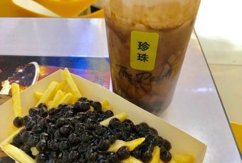 Wait, what? Boba-topped fries are a thing?