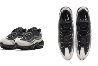 Check out COMME des GARÇONS x Nike Air Max ’95’s grungy colorway