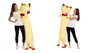 This 5-foot long Meowth plushie will have a better V-day than you 2