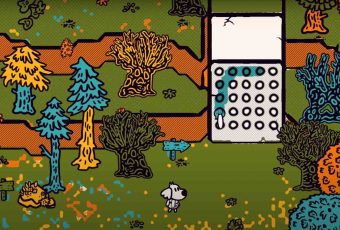 This adventure game lets you paint everything like a coloring book