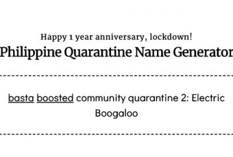 Baptize your community quarantine with this weird generator