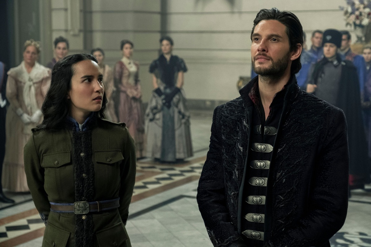 Jessie Mei Li as Alina Starkov and Ben Barnes as The Darkling/General Kirigan in "Shadow and Bone"