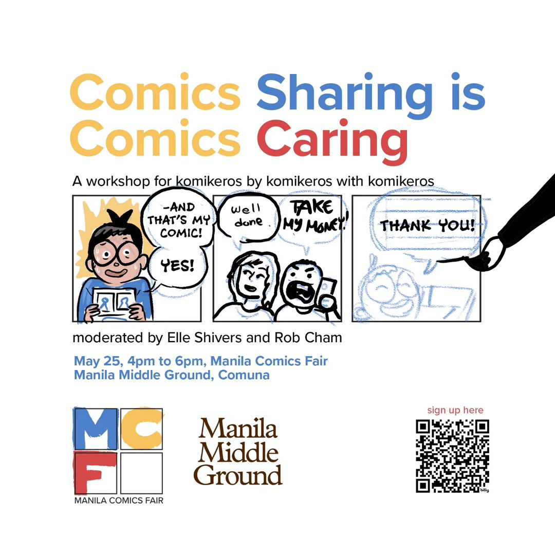 Poster for Comics Sharing is Comics Caring 
